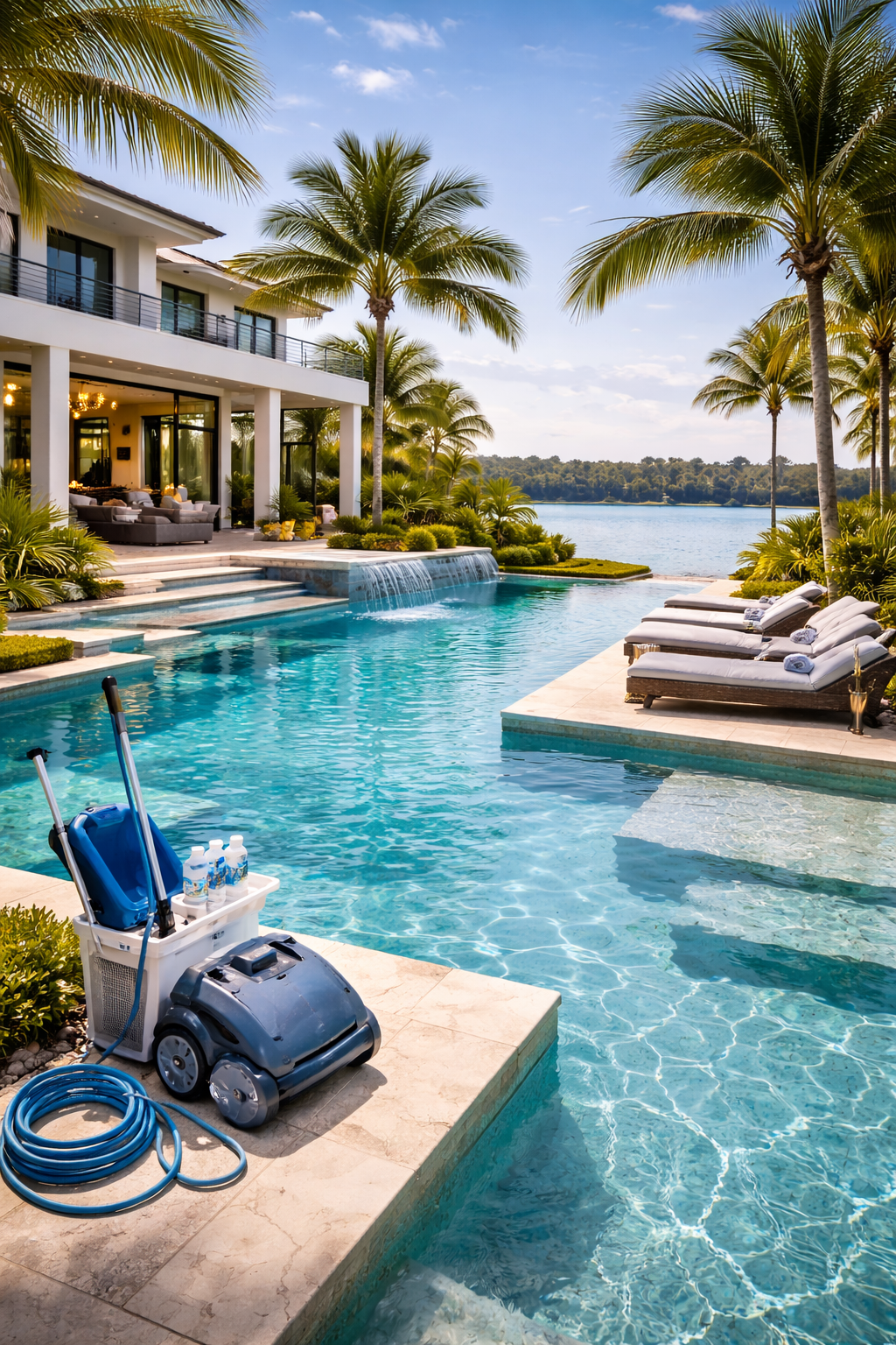 Swimming pool hardscape and maintenance services in Boca Raton